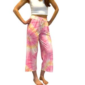 Tie Dye Wide Leg Pants